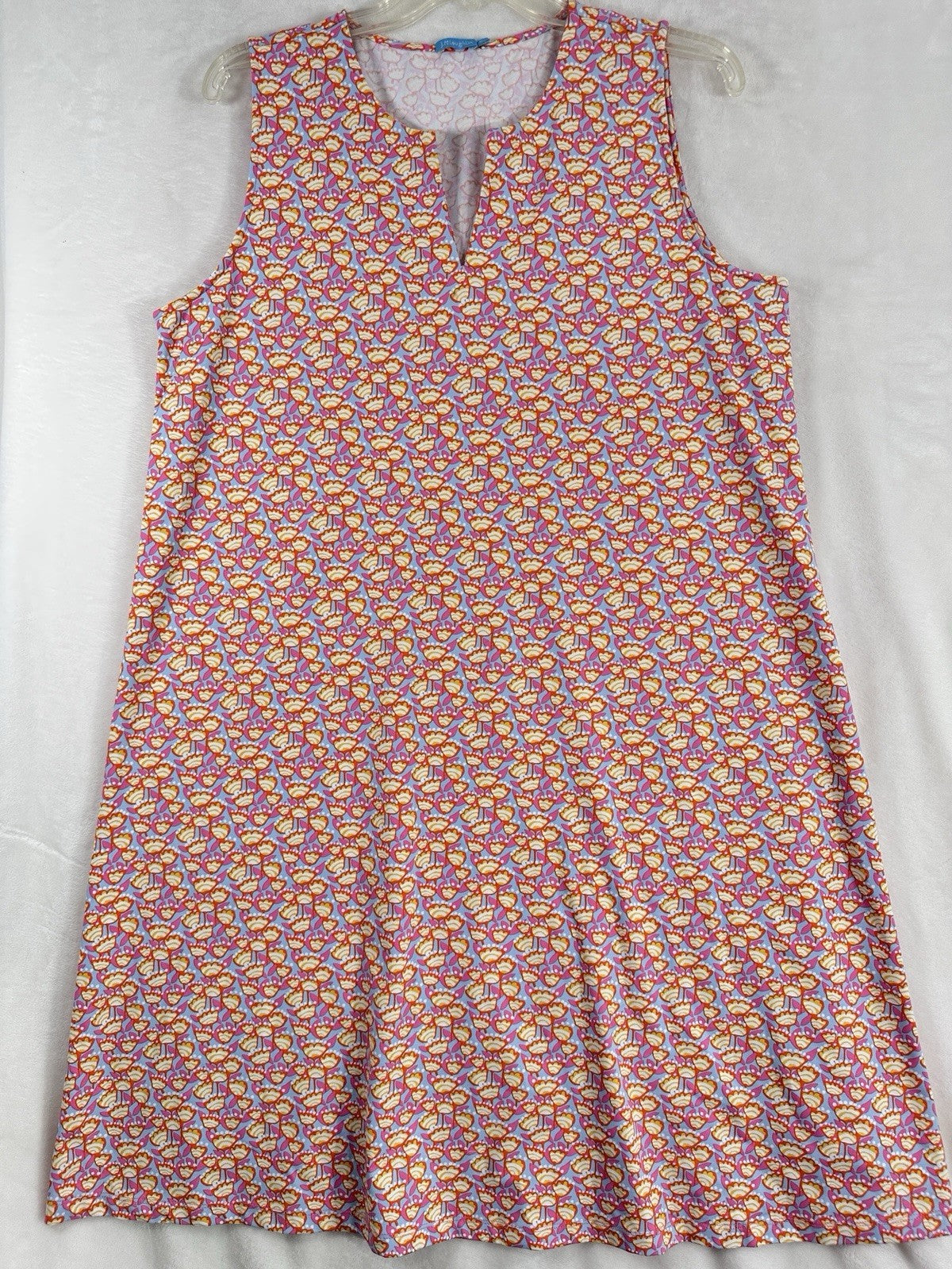 J Mclaughlin Dress XL Catalina Cloth Sleeveless Ellison A-Line Womens