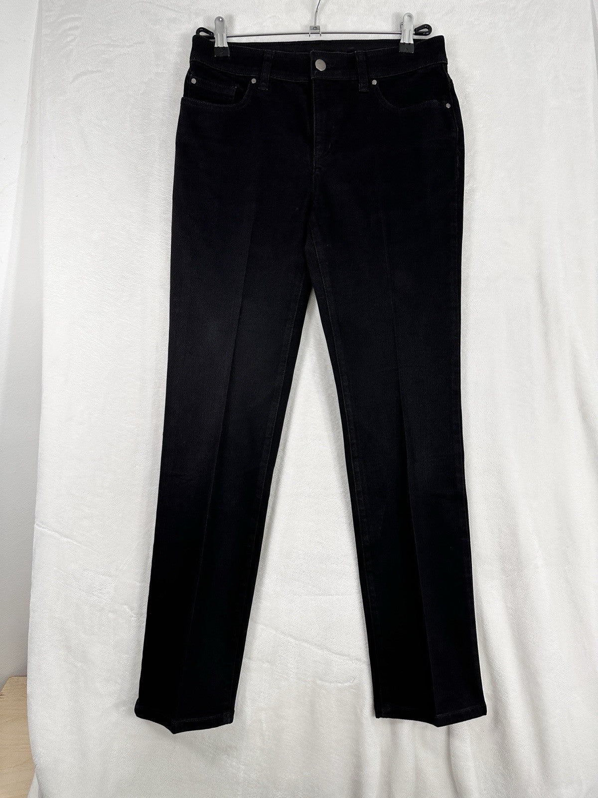 Chicos Fabulously Slimming 00 Short Jeans Black Denim Womens
