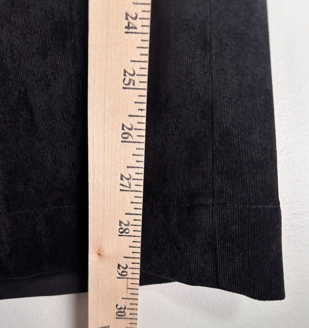 Coldwater Creek 12P Whisper Corduroy Trousers Black Pants Bootcut Womens