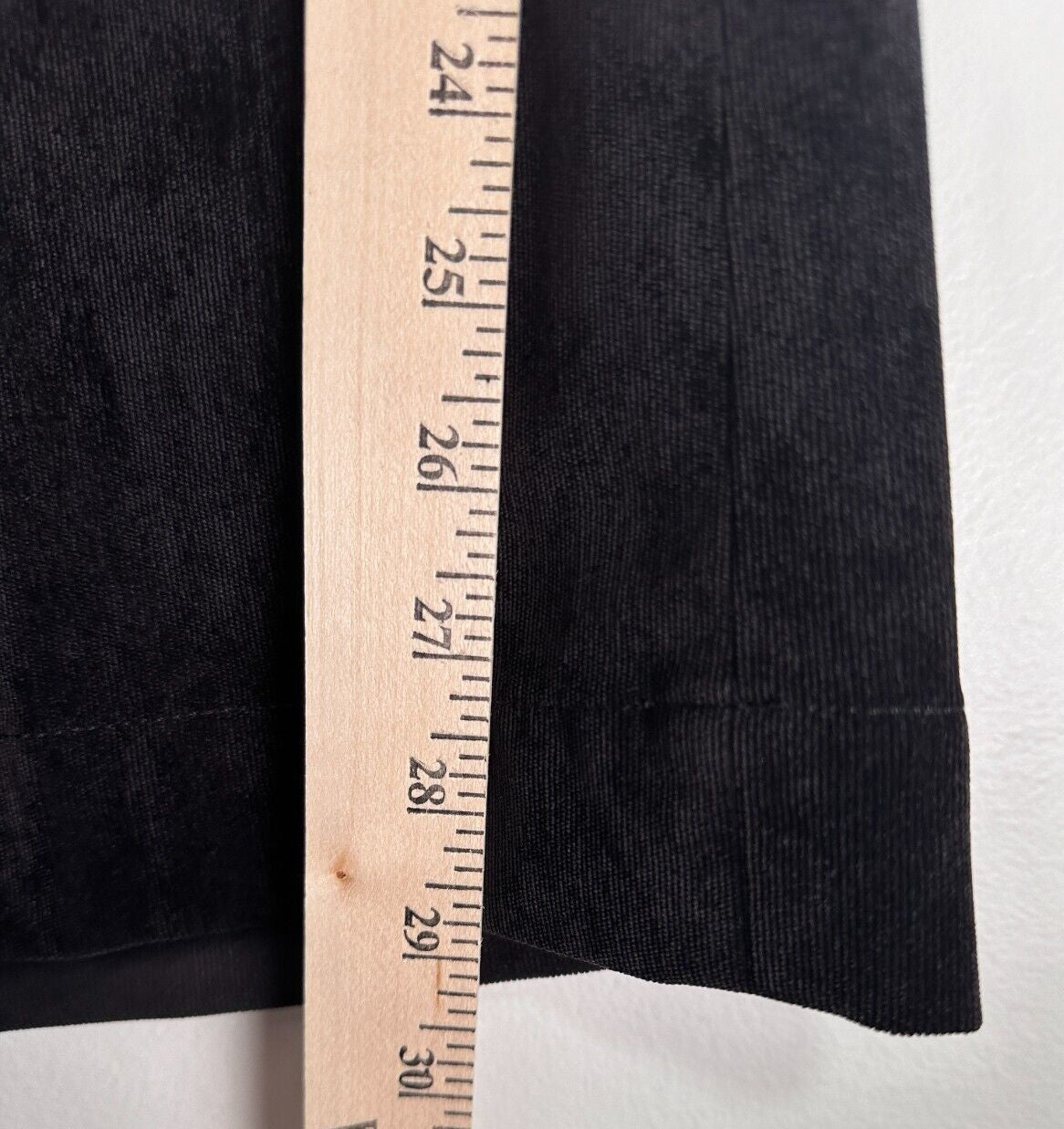 Coldwater Creek 12P Whisper Corduroy Trousers Black Pants Bootcut Womens