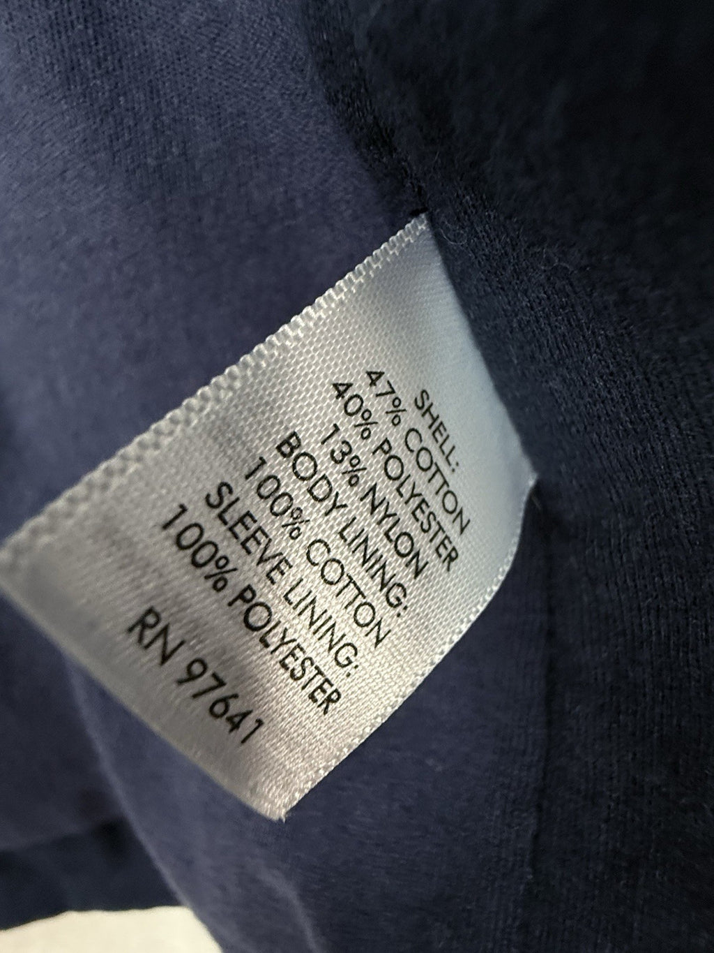 J Jill Jacket XS Petite Pure Jill Navy Blue Coat Hooded Full Zip Womens XSP