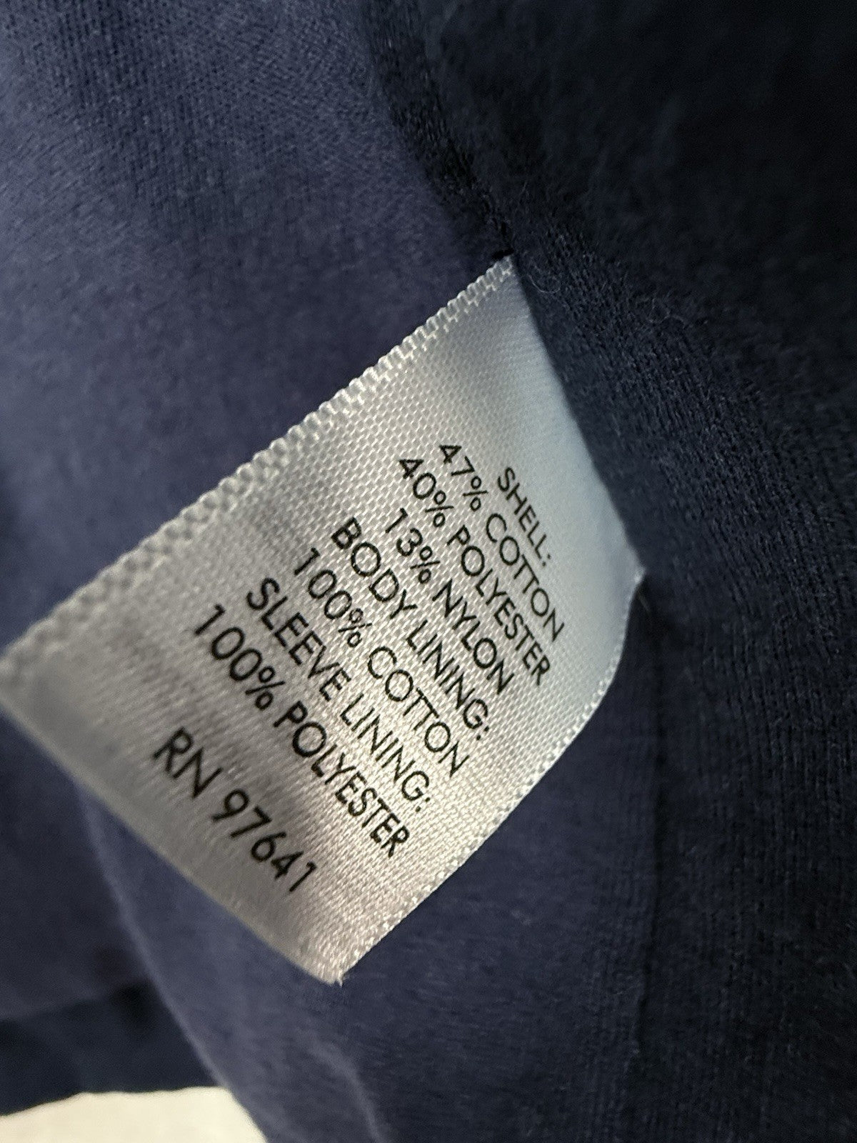J Jill Jacket XS Petite Pure Jill Navy Blue Coat Hooded Full Zip Womens XSP
