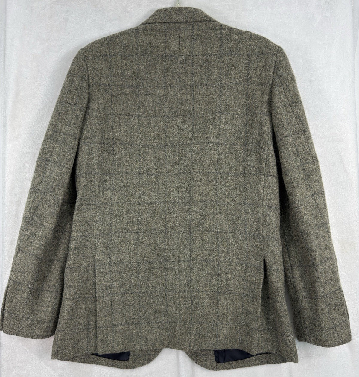 J Crew Ludlow 38R Blazer Wool Plaid British Moon Tweed Jacket Gray Green Mens