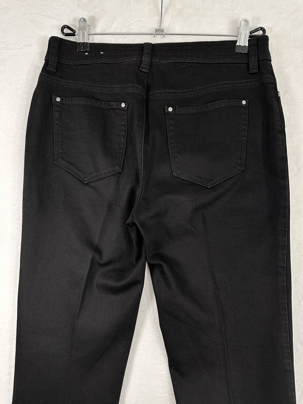 Chicos Fabulously Slimming 00 Short Jeans Black Denim Womens