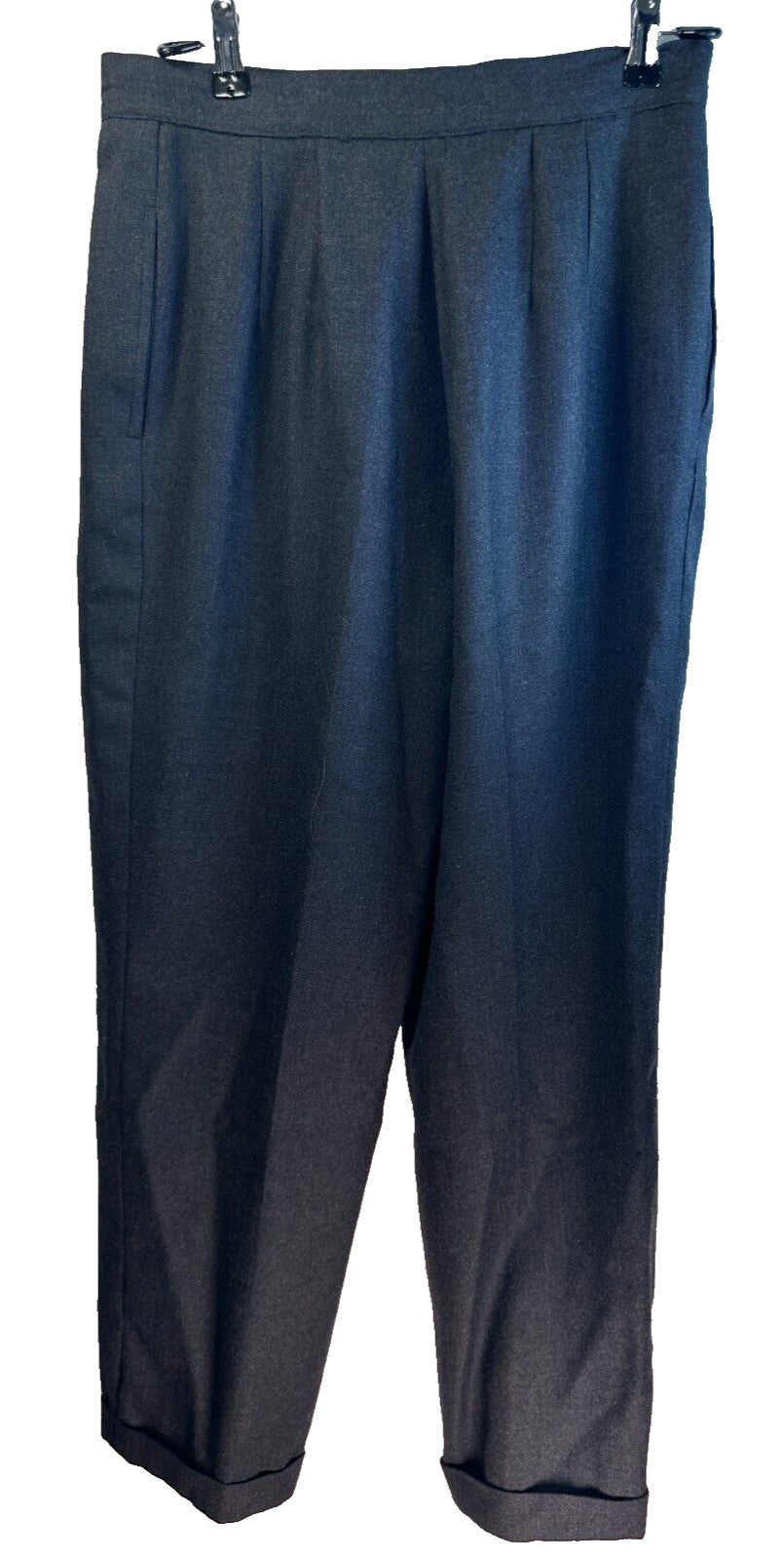 Georgio Sant'Angelo Pants 6 Womens 100% Pure Wool Pleated High Rise