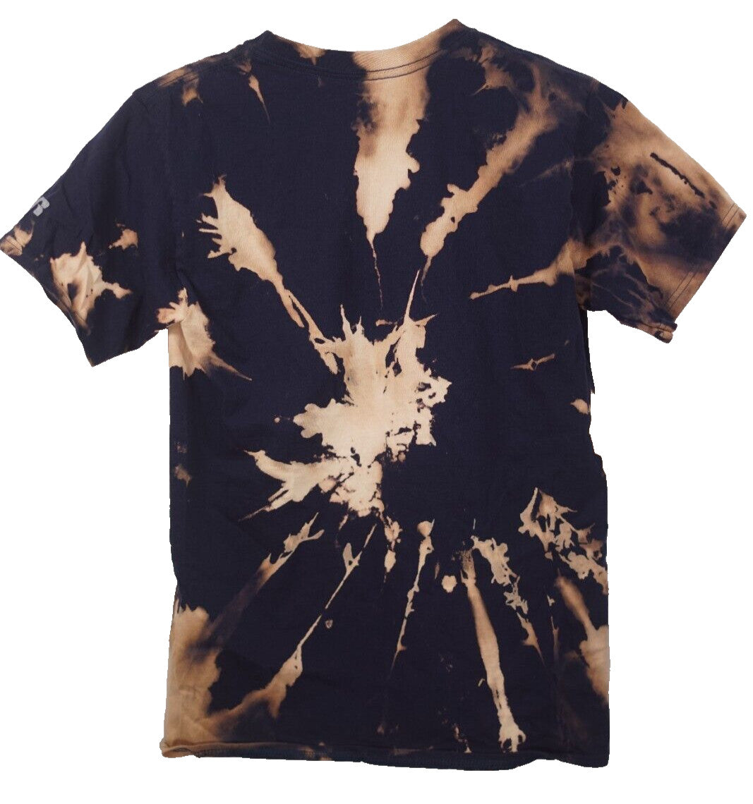 Custom North Carolina Tar Heels Short Sleeve T-Shirt Tie-Dye Men's S Upcycled
