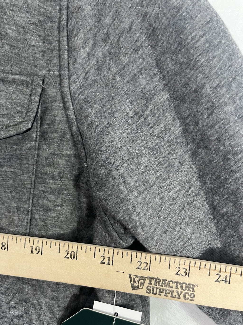 Horizon Outfitters Men’s Large Shirt Quilted Knit Long Sleeve Gray Snap Front