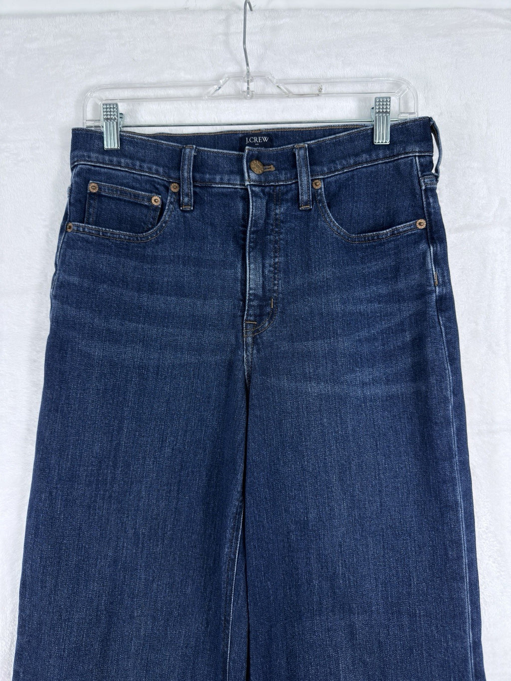 J Crew Classic Wide Leg Jeans 27 Womens Blue Denim
