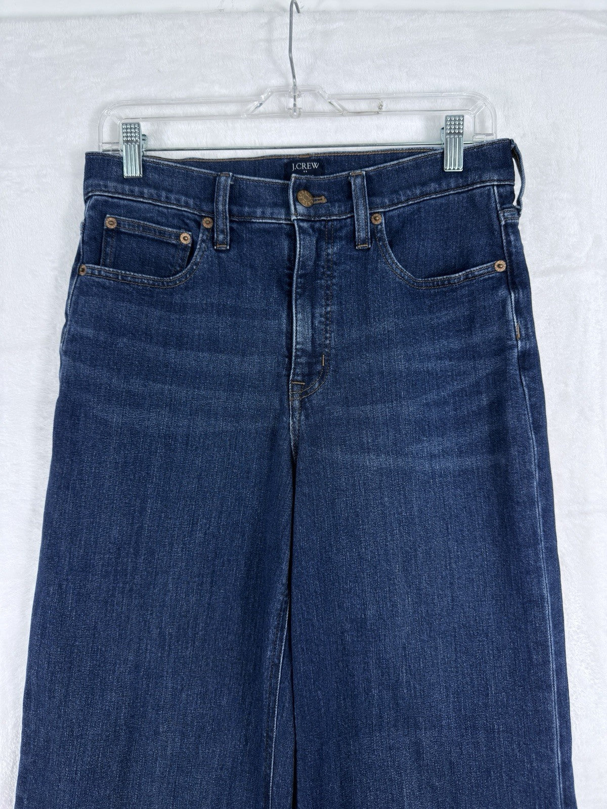 J Crew Classic Wide Leg Jeans 27 Womens Blue Denim