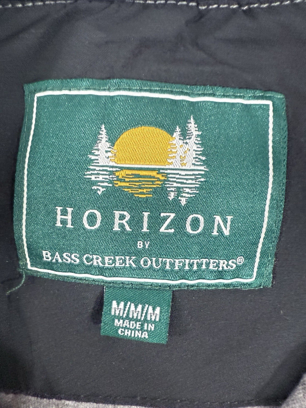 Horizon Outfitters Men’s Medium Shirt Quilted Knit Long Sleeve Gray Snap Front