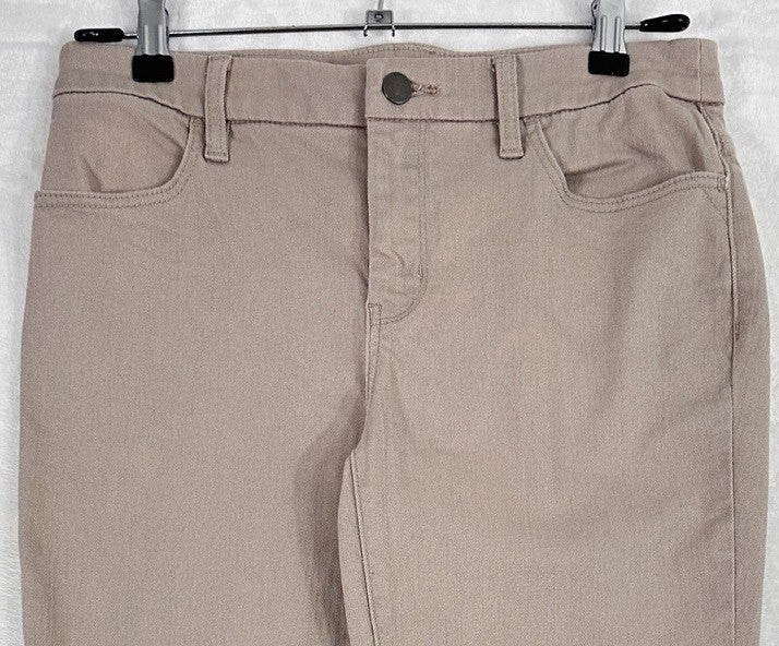 Chicos Jeans 00 US 2 Beige Perfect Stretch Girlfriend Slim Leg Ankle Womens