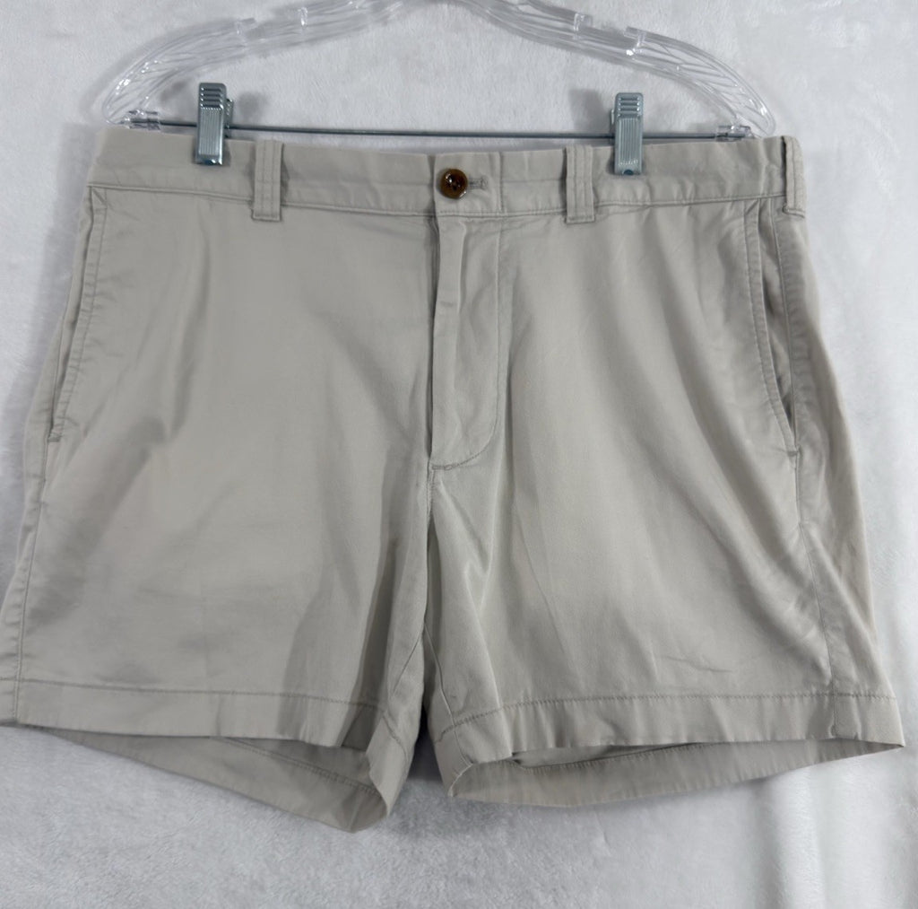 J Crew Flex Chino Shorts 33 Men’s 5” Inseam Khaki Tan Beige