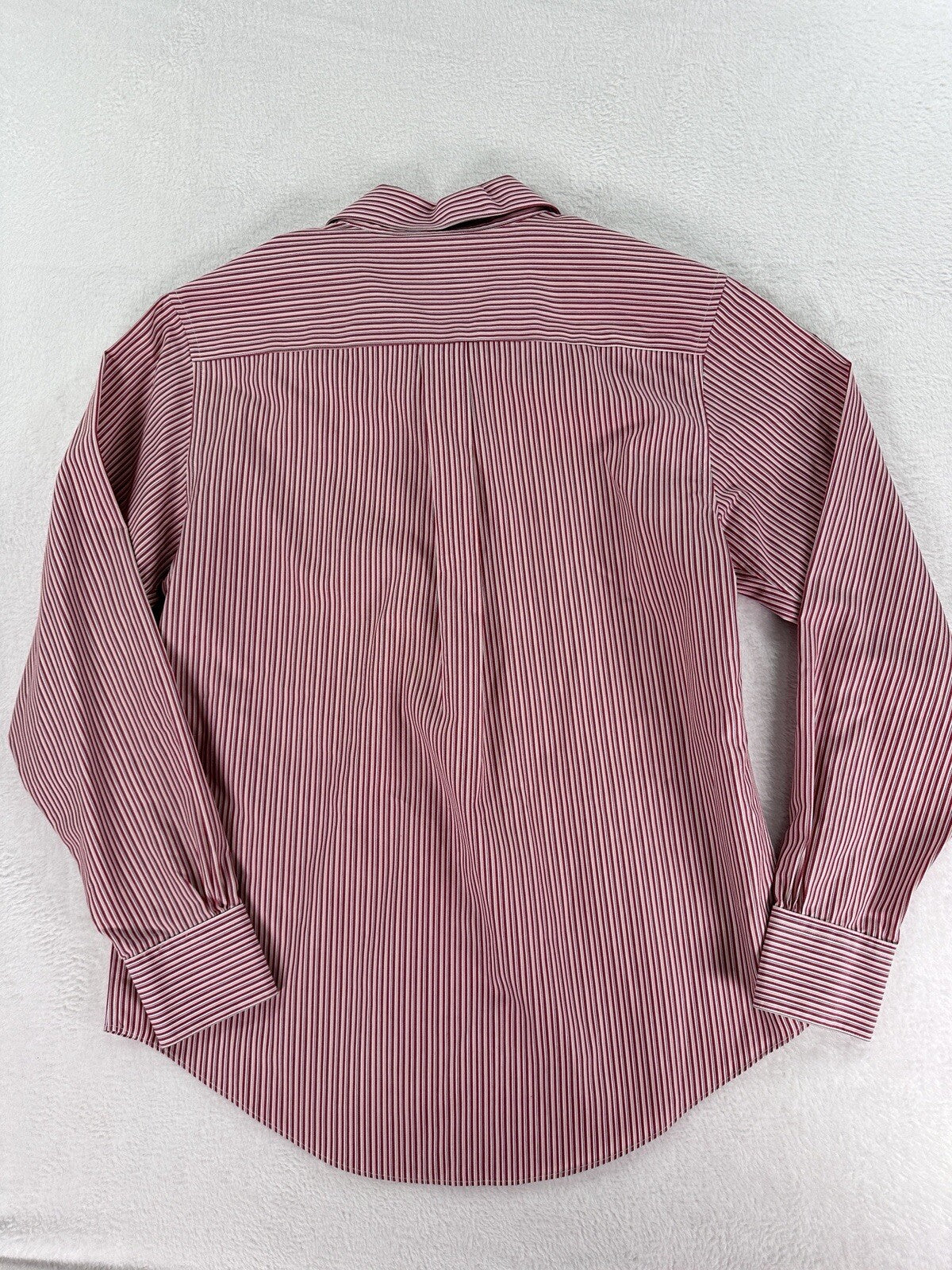Brooks Brothers Shirt 2 Petite 2P Button Up Non Iron Striped White Red Womens