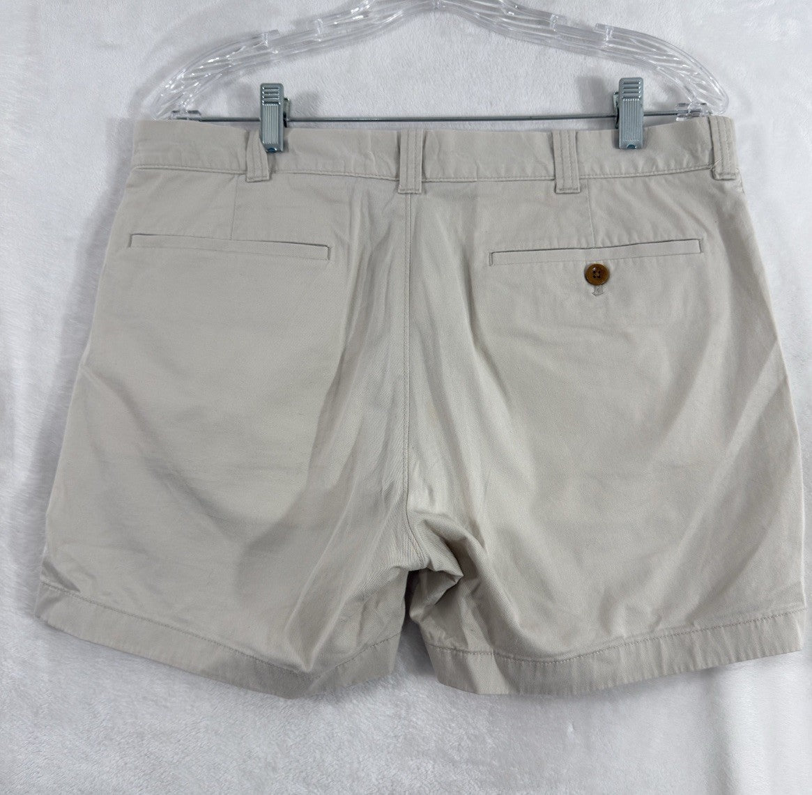 J Crew Flex Chino Shorts 33 Men’s 5” Inseam Khaki Tan Beige