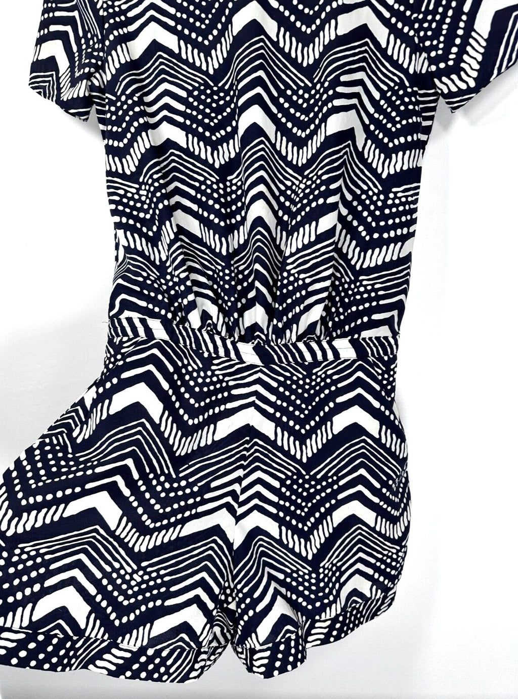 J Crew One Piece Romper Jumper Shorts Navy Blue Womens Size 0