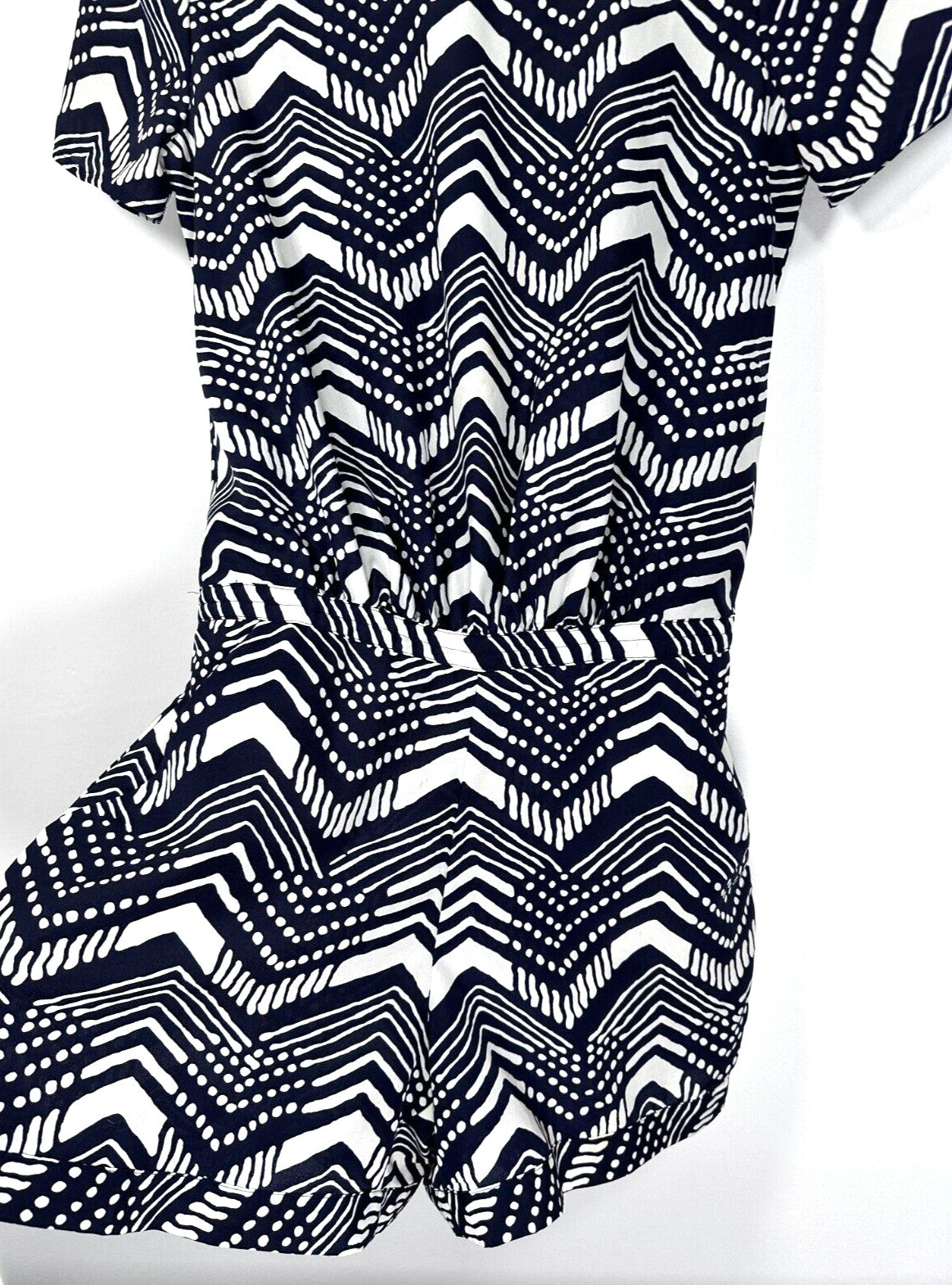 J Crew One Piece Romper Jumper Shorts Navy Blue Womens Size 0