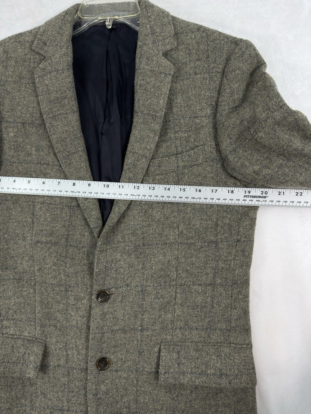 J Crew Ludlow 38R Blazer Wool Plaid British Moon Tweed Jacket Gray Green Mens
