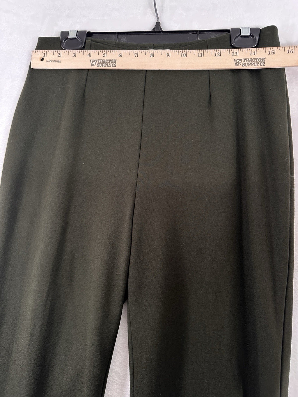 Coldwater Creek Ponte Perfect Holly Trousers Small Petite Green Pull On Pants