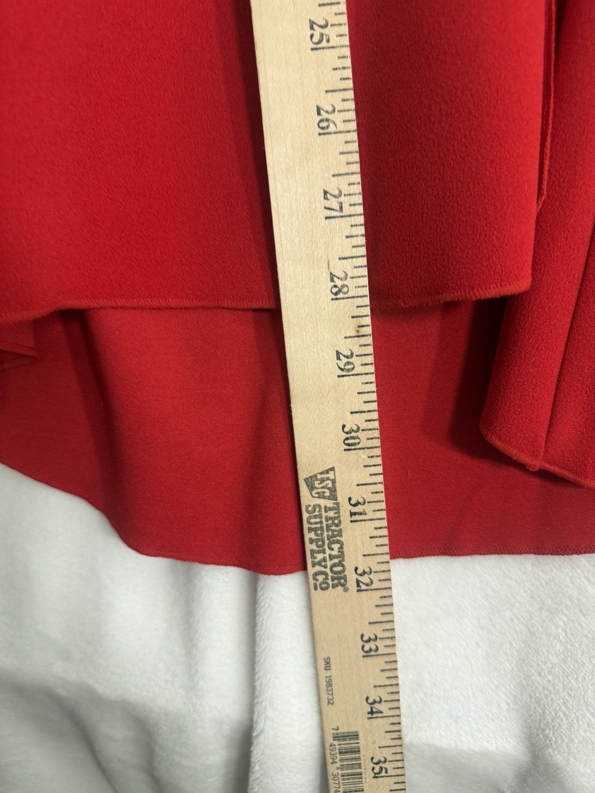 Inc Size 16 Flare Leg Pants Red Womens International Concepts High Low Split