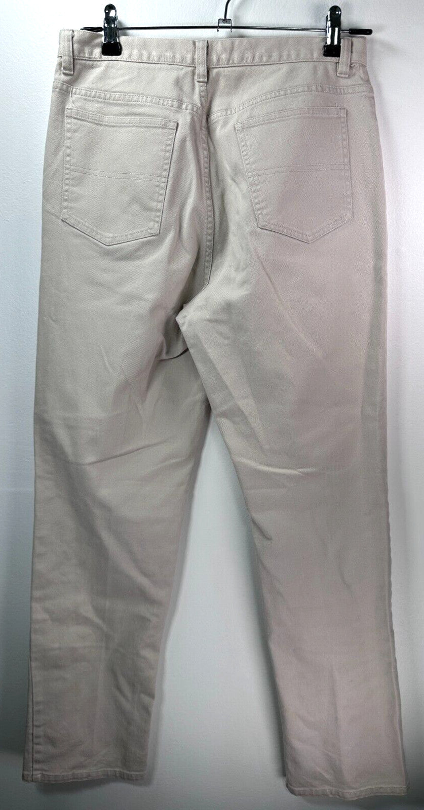 Chicos Denim Size 1 Tan High Rise Straight Leg Denim Cotton Stretch