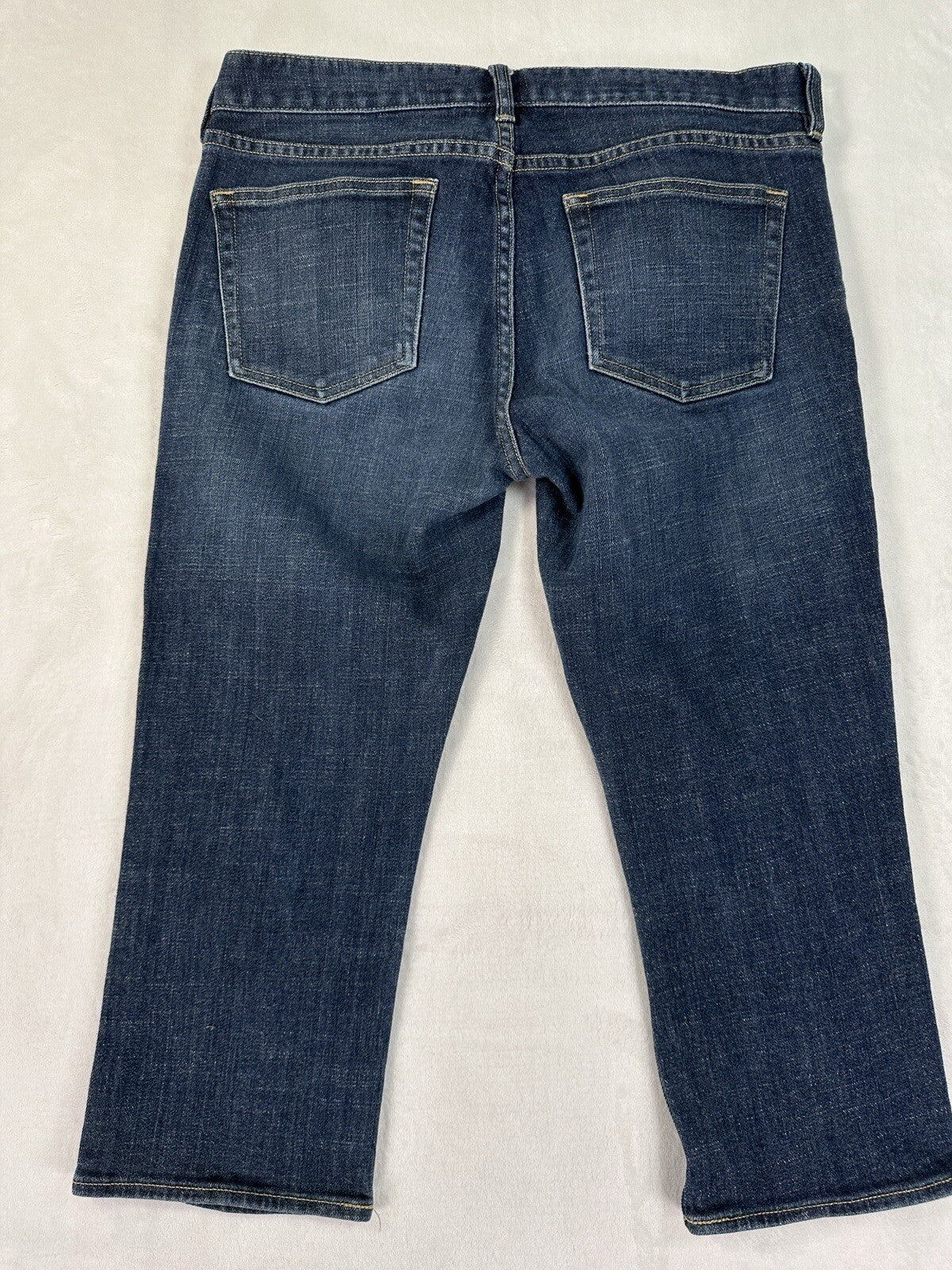 J Crew Cropped Jeans 28 Matchstick Dark Blue