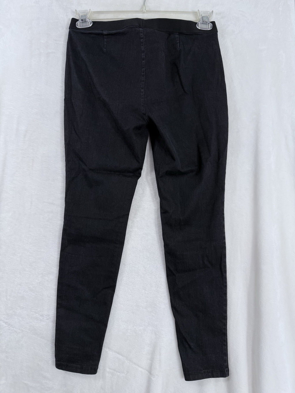 Eileen Fisher Small Petite Black Pull On Jeans Denim Pants Womens SP PP