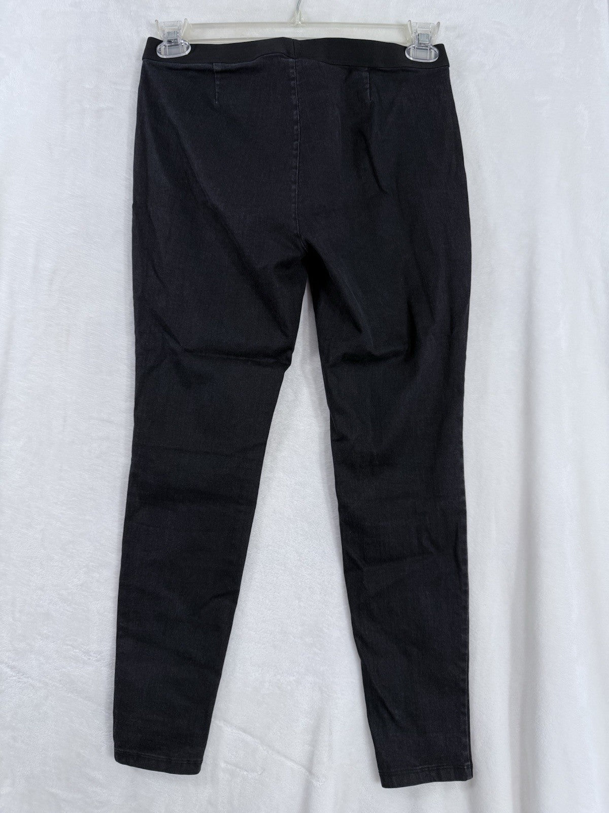 Eileen Fisher Small Petite Black Pull On Jeans Denim Pants Womens SP PP