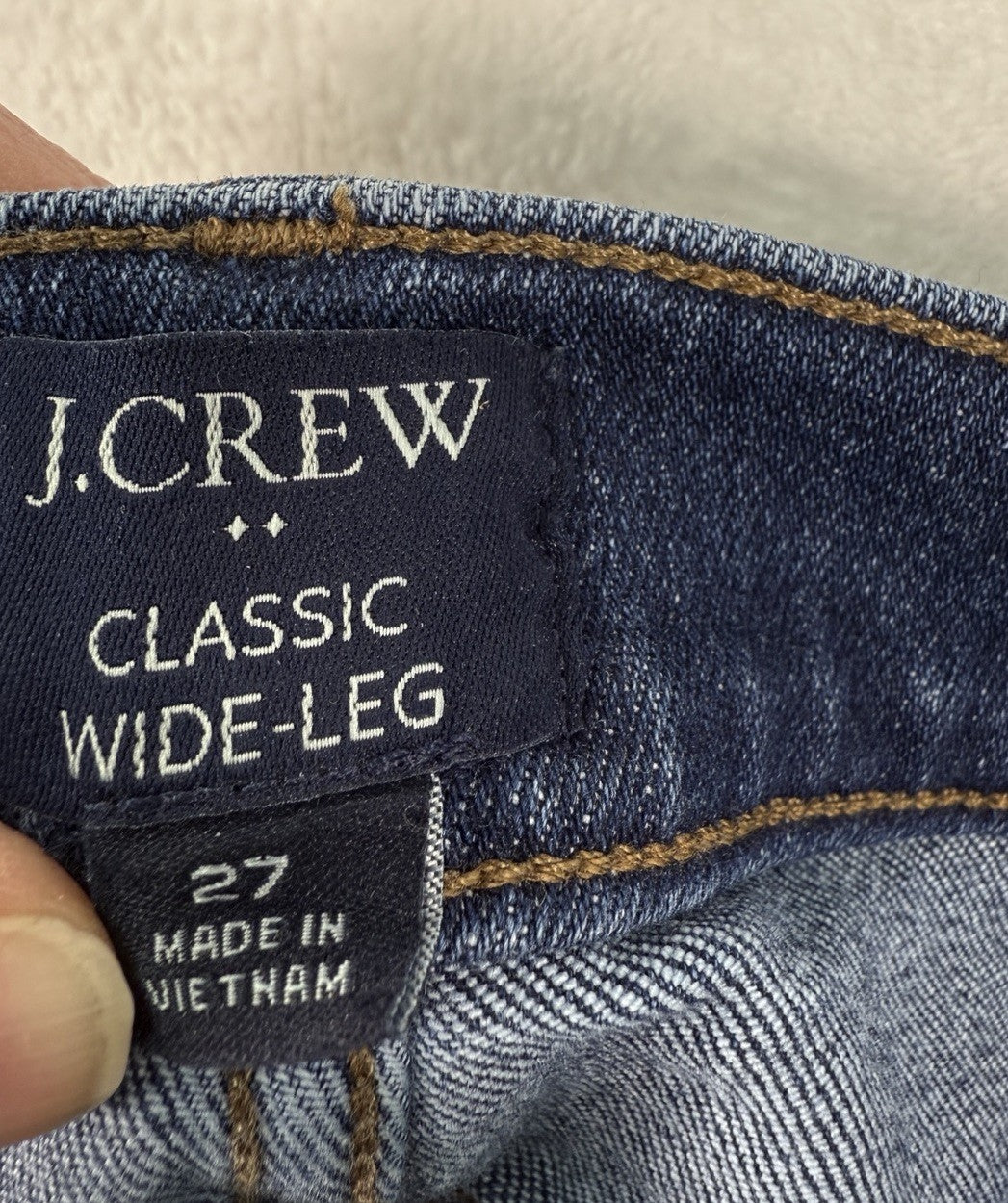 J Crew Classic Wide Leg Jeans 27 Womens Blue Denim