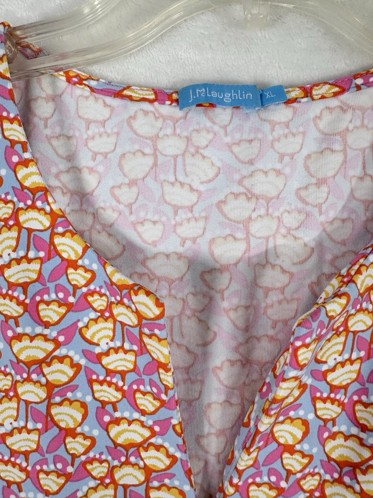 J Mclaughlin Dress XL Catalina Cloth Sleeveless Ellison A-Line Womens
