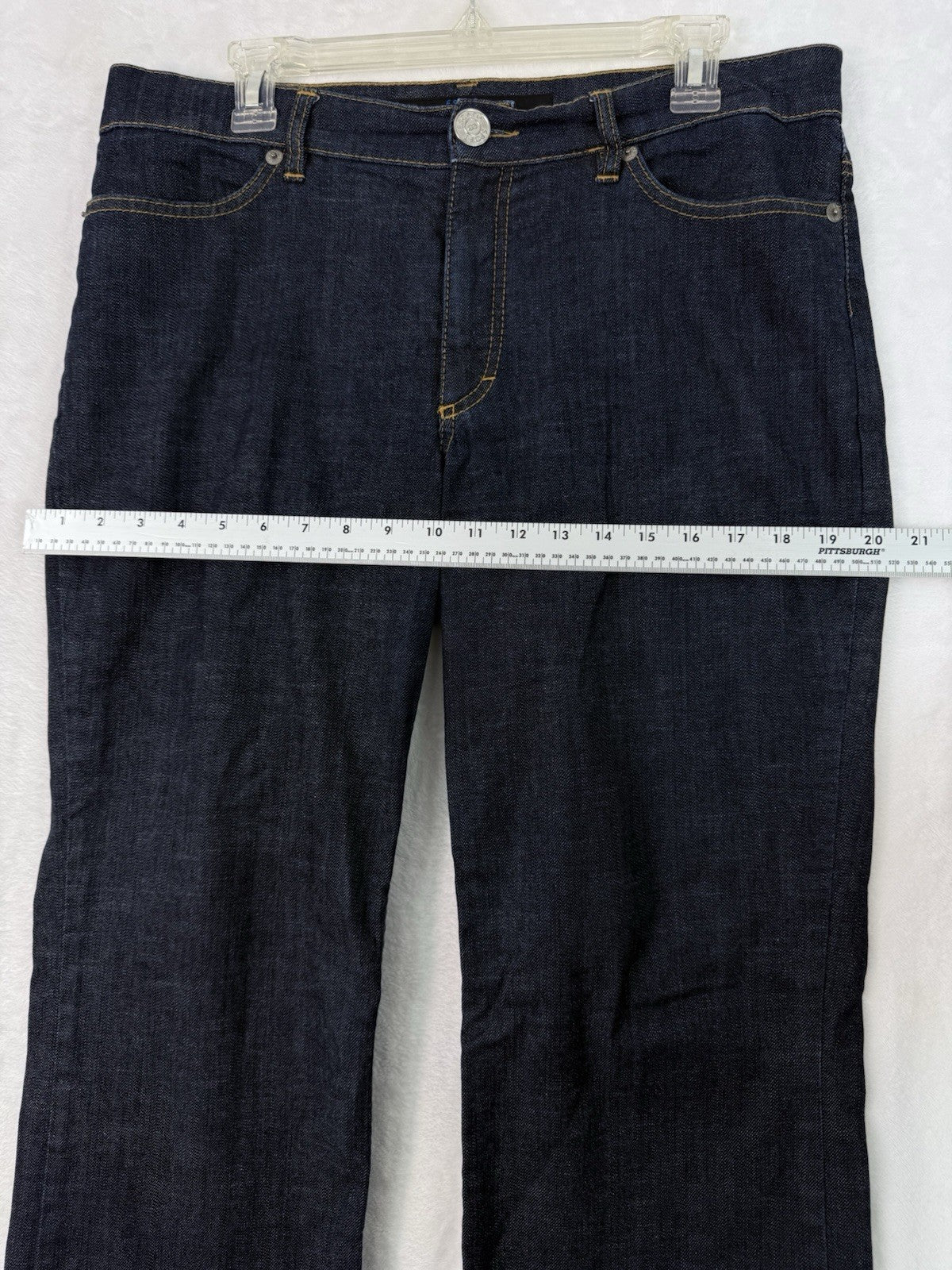 Escada Sport Jeans 44 Womens Dark Blue Denim Straight Leg Made Italy