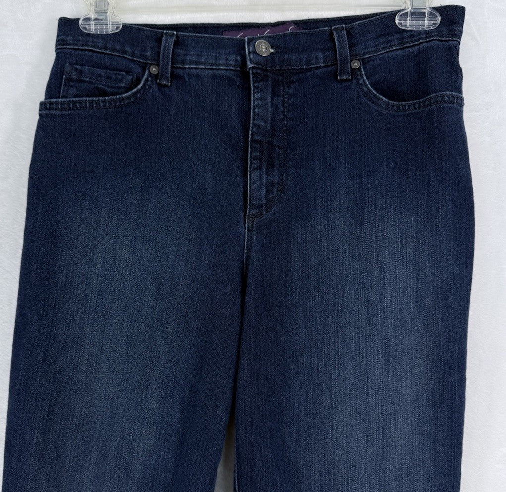 Gloria Vanderbilt Amanda Jeans 10 Average Dark Blue Womens