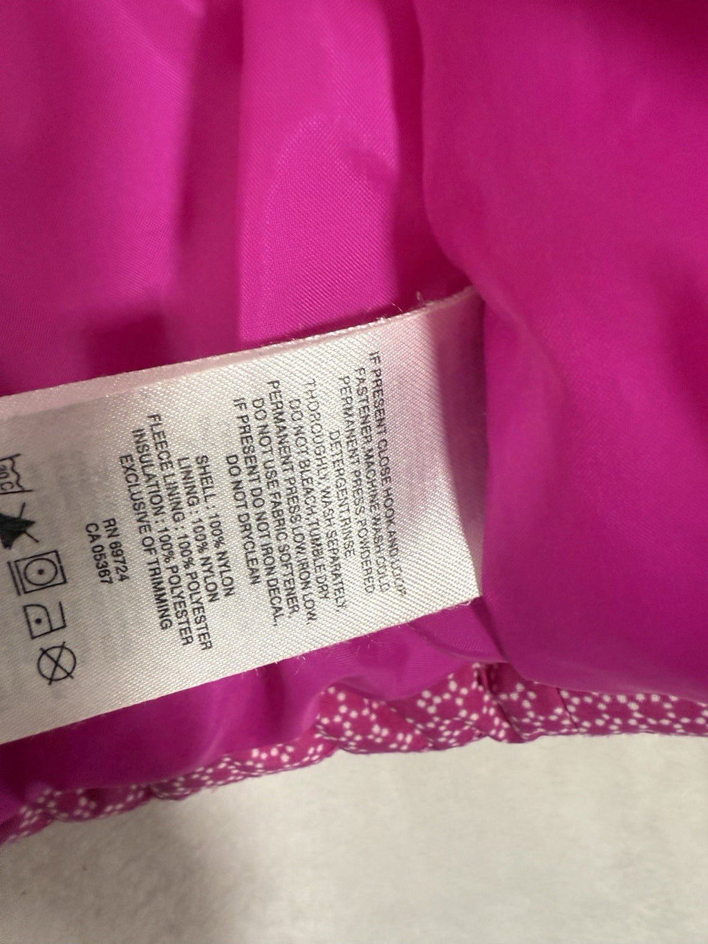 Columbia Jacket Girls 10 12 Large Kids Pink Winter Coat Puffer Hooded