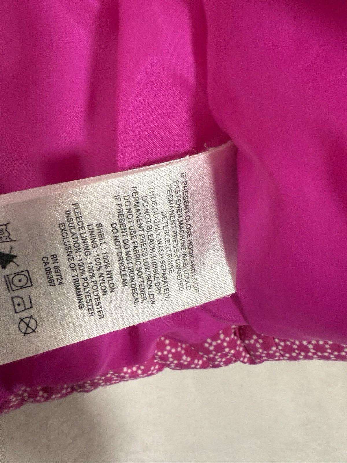 Columbia Jacket Girls 10 12 Large Kids Pink Winter Coat Puffer Hooded