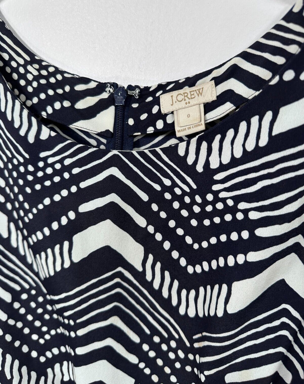J Crew One Piece Romper Jumper Shorts Navy Blue Womens Size 0
