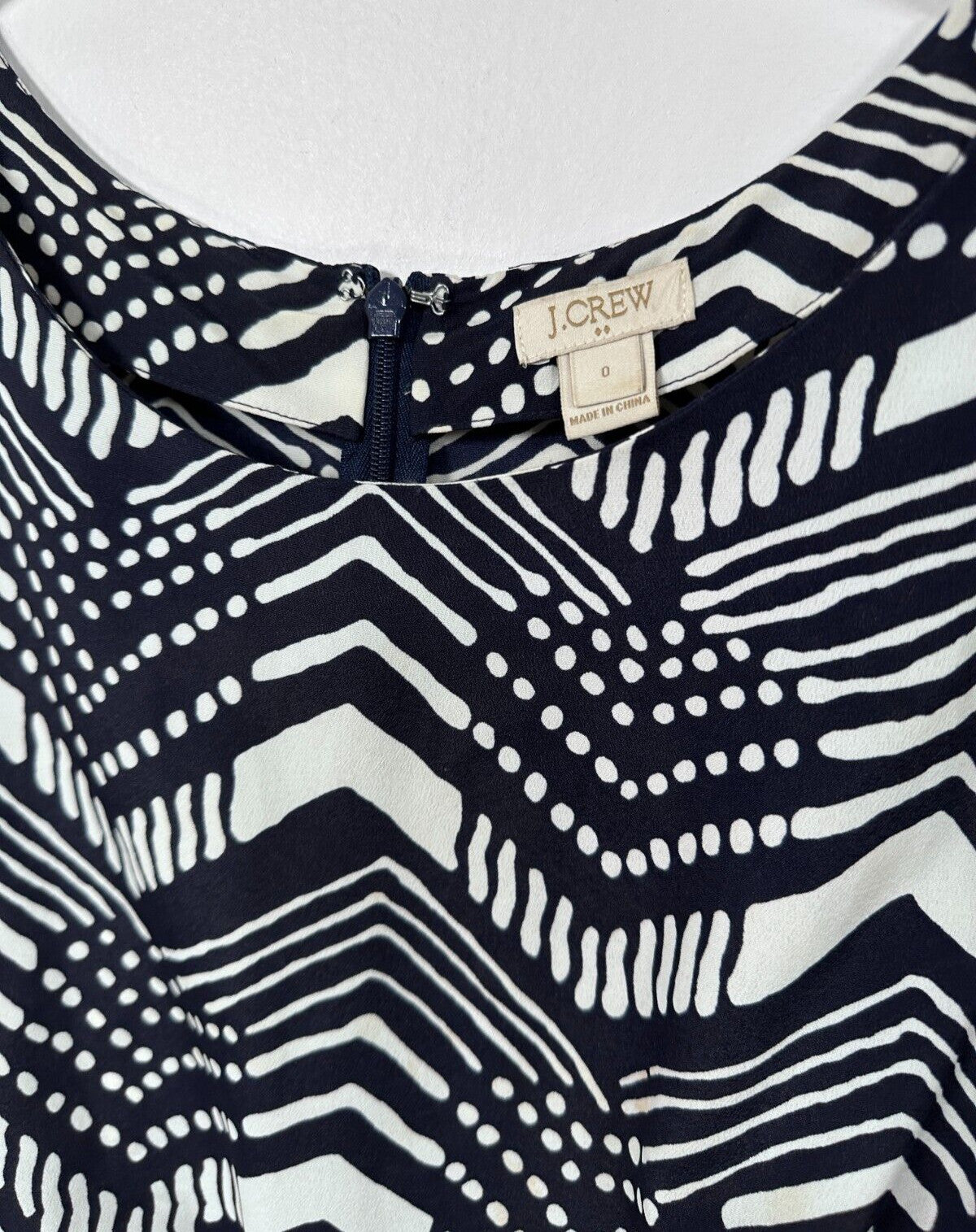 J Crew One Piece Romper Jumper Shorts Navy Blue Womens Size 0