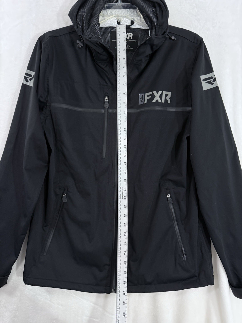 FXR Jacket Large Men’s Black Force Dual Laminate Hooded Waterproof