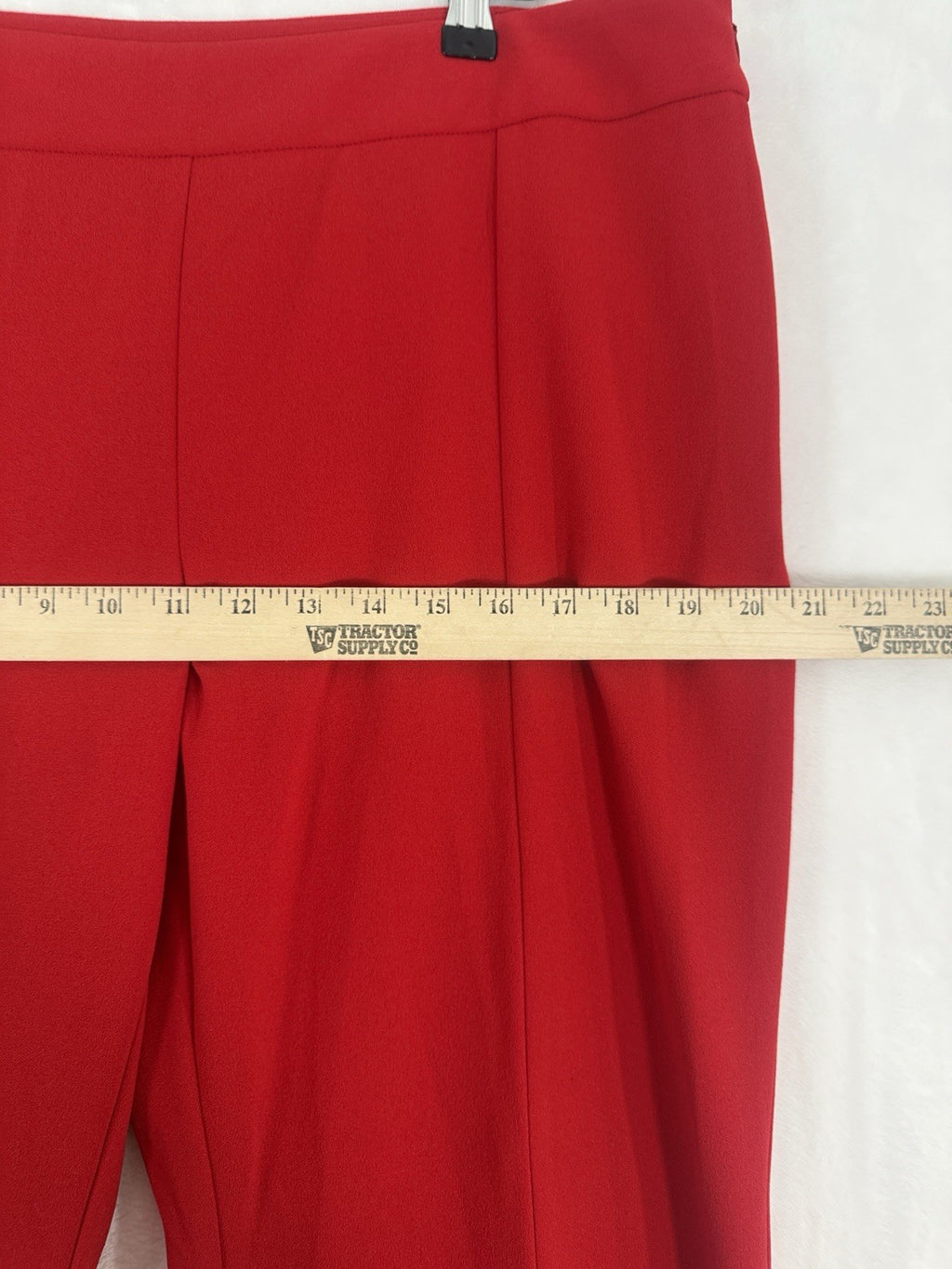 Inc Size 16 Flare Leg Pants Red Womens International Concepts High Low Split