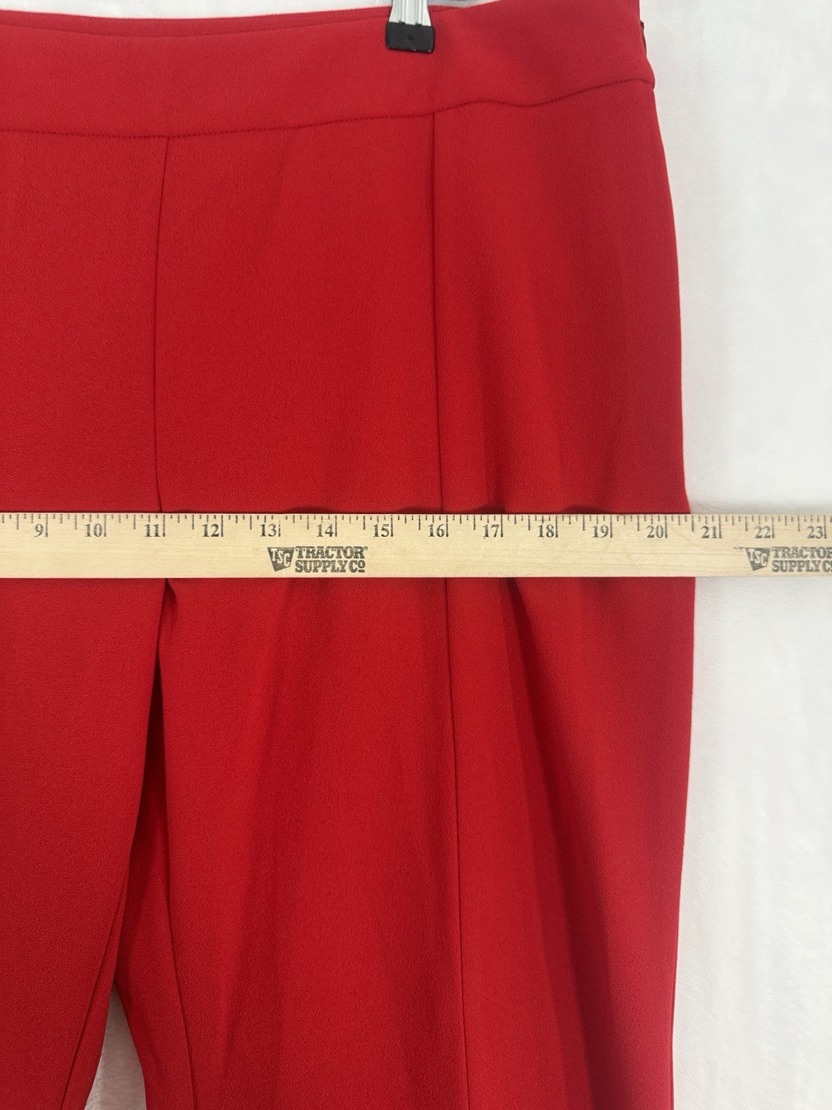 Inc Size 16 Flare Leg Pants Red Womens International Concepts High Low Split