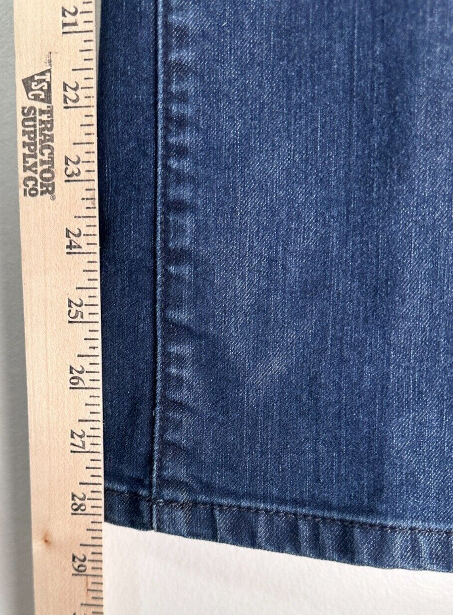 Chicos Platinum Denim Jeans 0.5 Ultimate Boot Cut Fit Blue