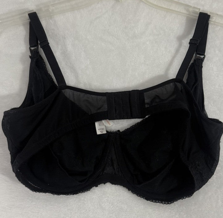 Gillian OMalley Bra 42DD Black Lace Unlined Underwire Womens O’Malley