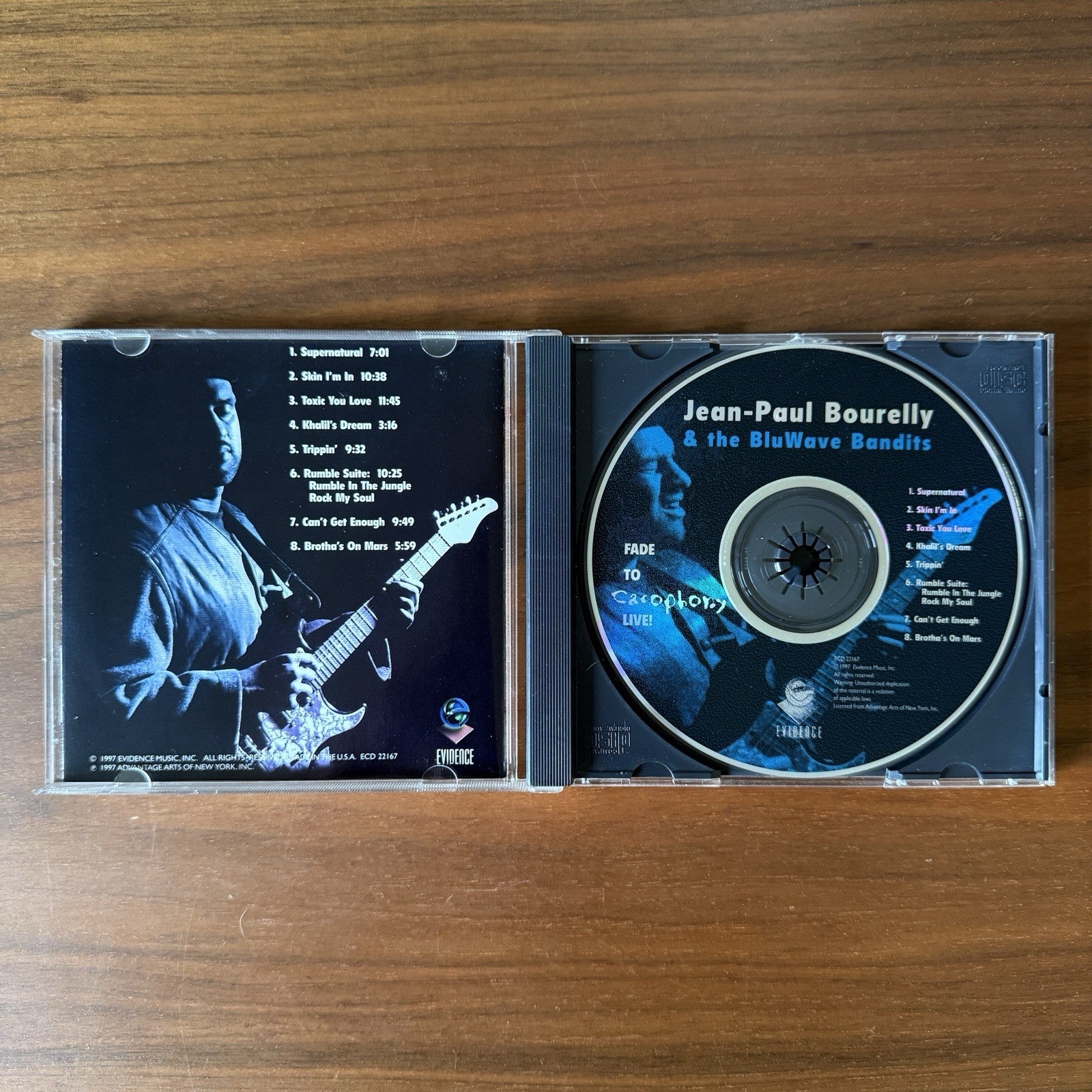 Fade to Cacophony: Live by Bourelly, Jean Paul (CD, 1997)