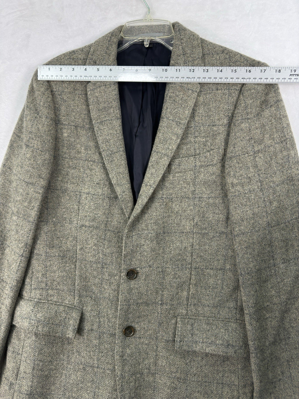 J Crew Ludlow 38R Blazer Wool Plaid British Moon Tweed Jacket Gray Green Mens