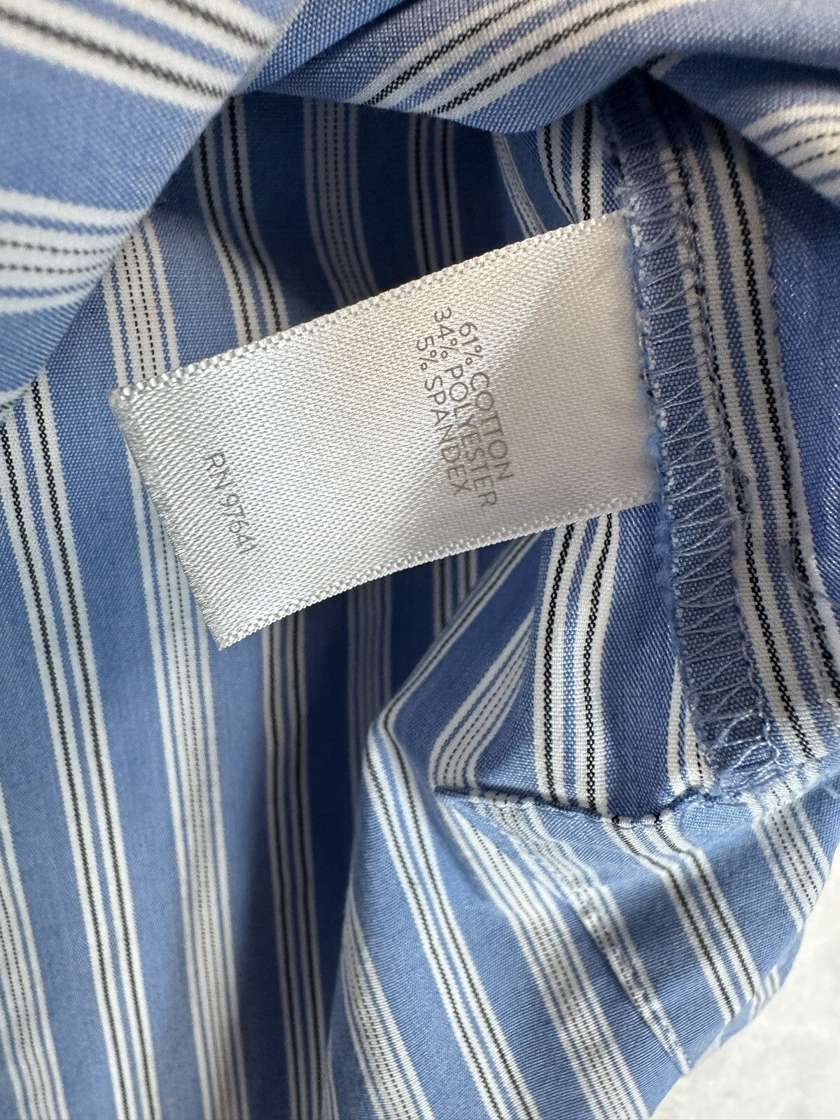 J Jill XS Top Popover Tunic Blue Striped Blouse Shirt Womens
