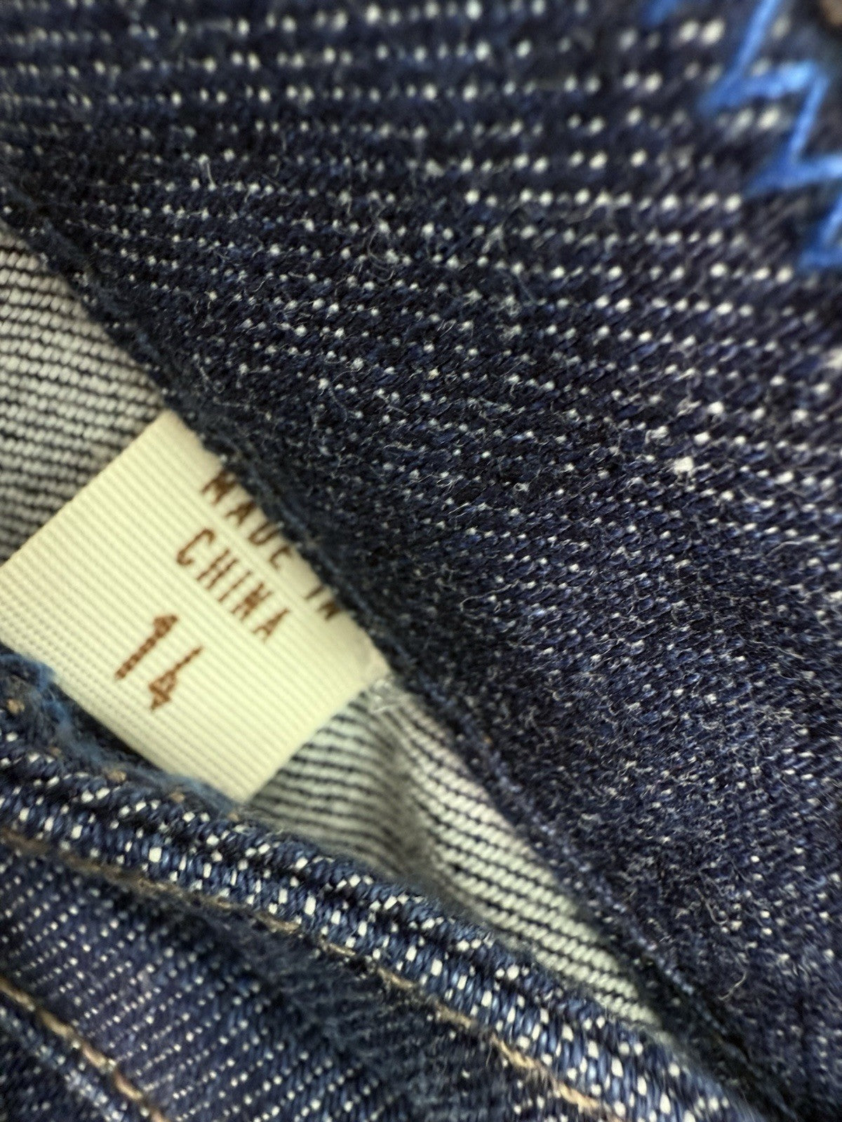 Coldwater Creek Jeans 14 Crop Dark Blue Cropped ShapeMe Denim Womens