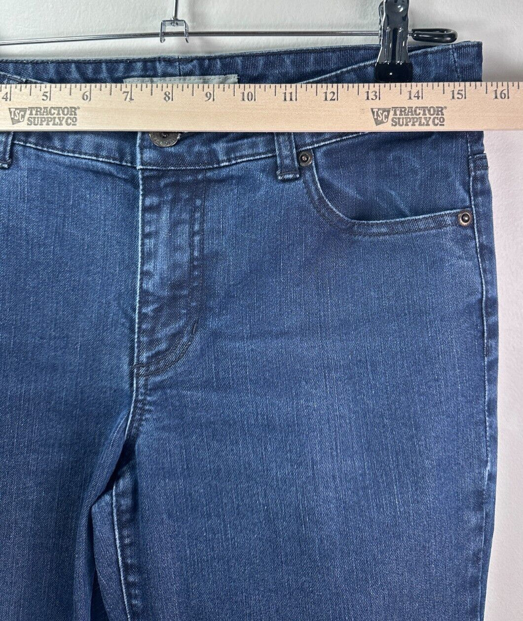 Chicos Platinum Denim Jeans 0.5 Ultimate Boot Cut Fit Blue