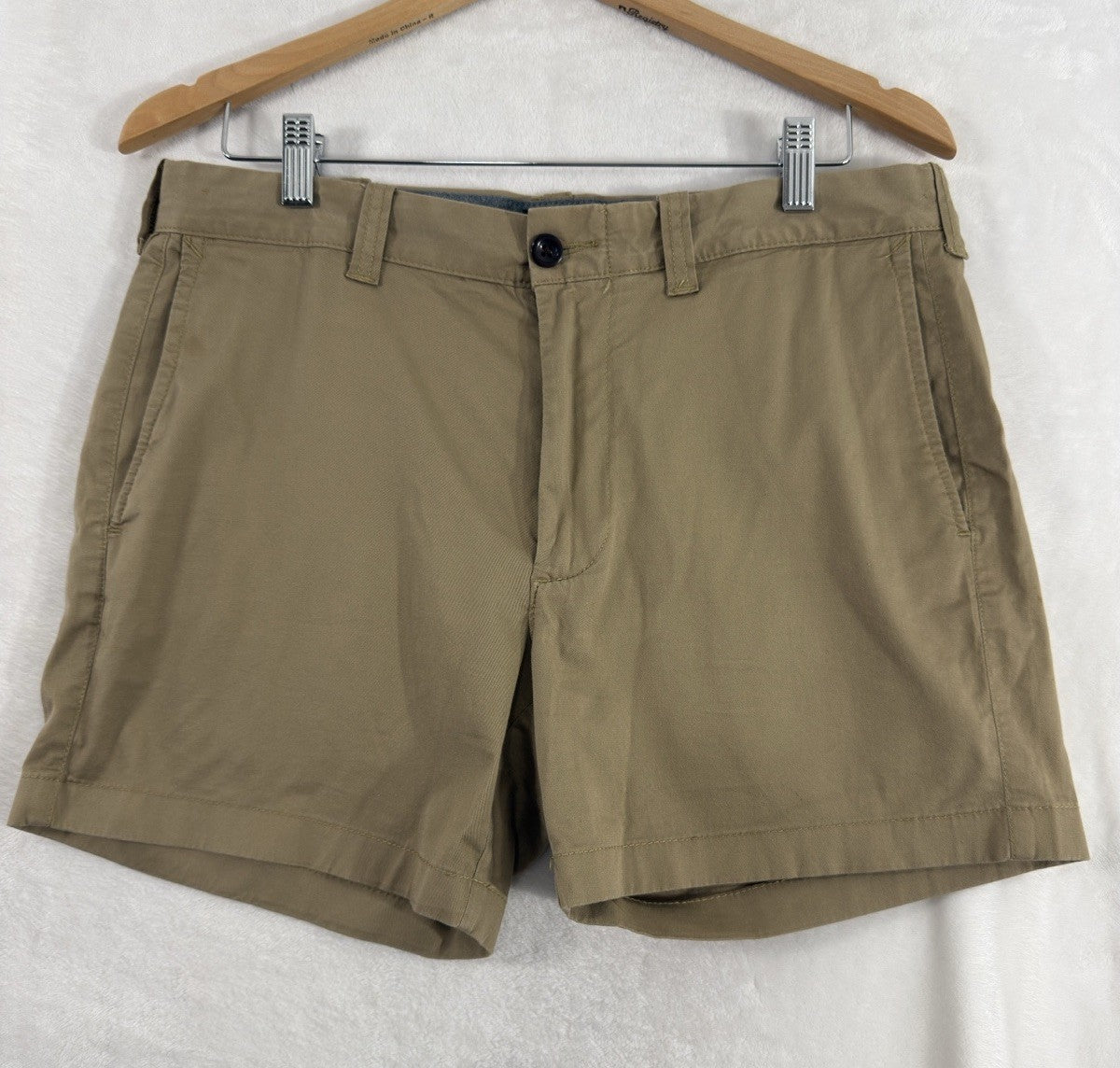 J Crew Flex Chino Shorts 31 Men’s 5” Inseam Khaki Tan Brown