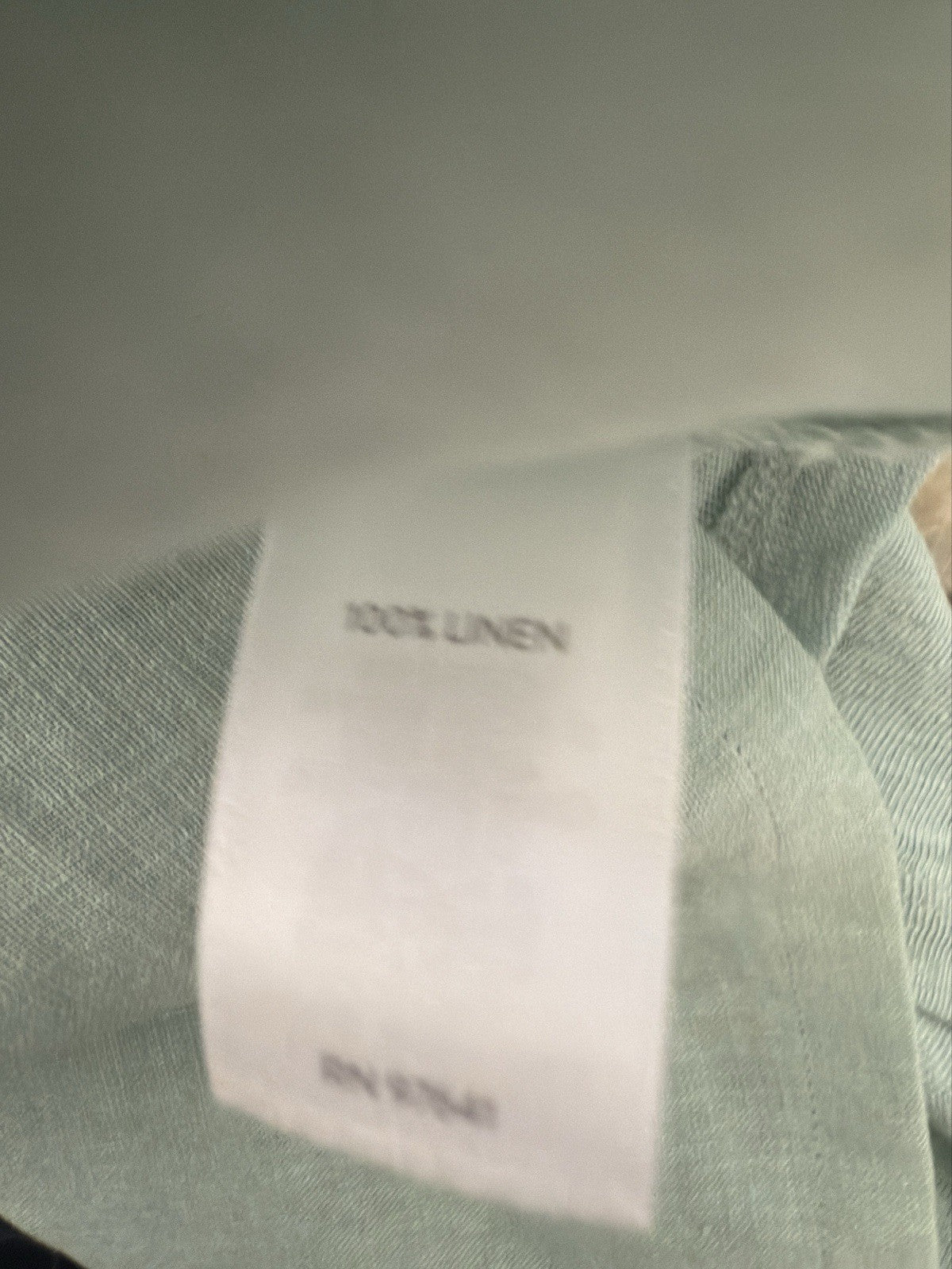J Jill Love Linen Large Petite Top Tunic Blouse Light Green Knit Sleeves Womens
