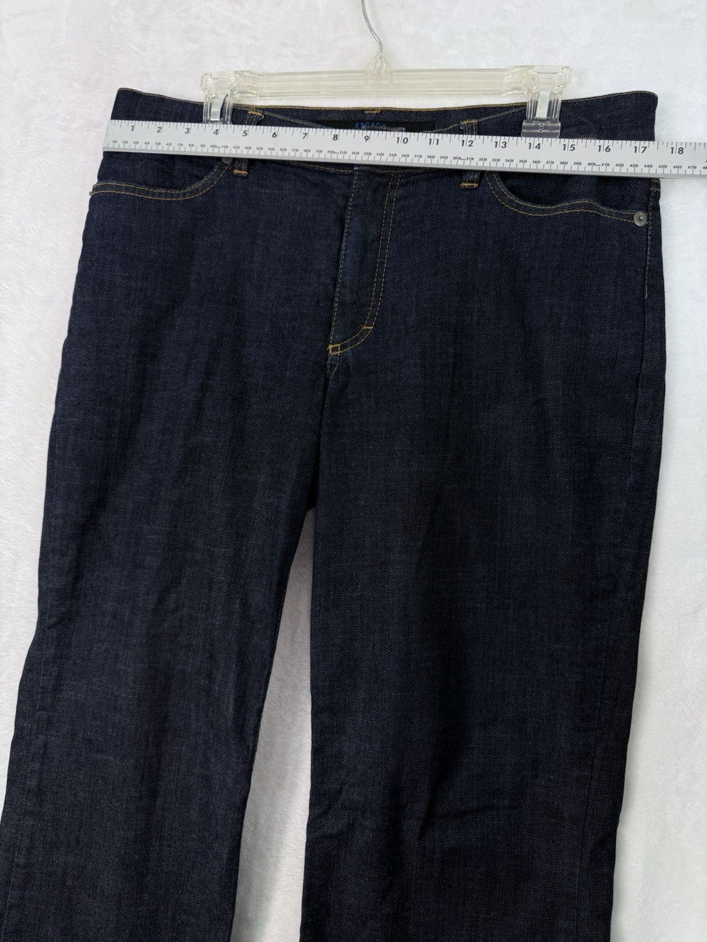 Escada Sport Jeans 44 Womens Dark Blue Denim Straight Leg Made Italy