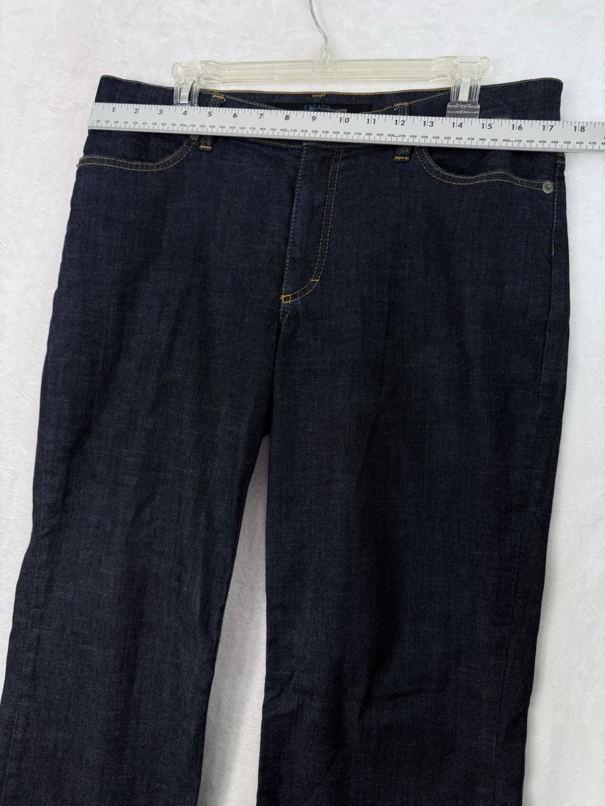 Escada Sport Jeans 44 Womens Dark Blue Denim Straight Leg Made Italy