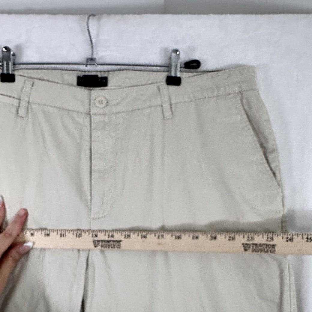 Caribbean Joe Shorts Men’s 40 10” Inseam 100% Cotton Tan Khaki